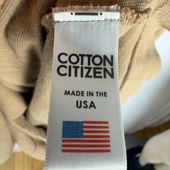 REVOLVE x COTTON CITIZEN‎ Tokyo T-Shirt Mini Dress Dark Tan Minimalist Neutral M - Picture 5 of 8